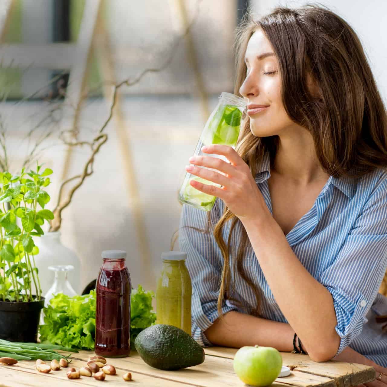 Transformative Wellness All Programs Healthy Smoothies Juices Fresh Fruits Woman Nutrition - wellness program or clinic event at Healers Clinic Dubai