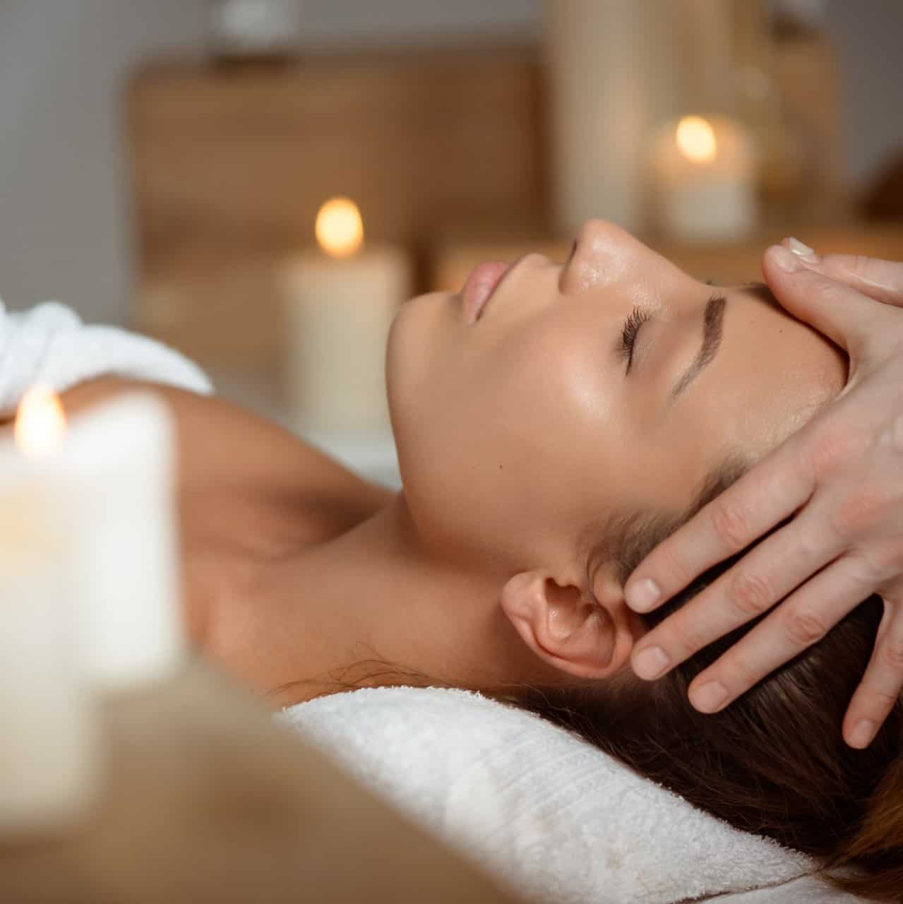 Transformative Wellness Multi Day Retreats Spa Head Massage Candles Relaxation Woman - wellness program or clinic event at Healers Clinic Dubai