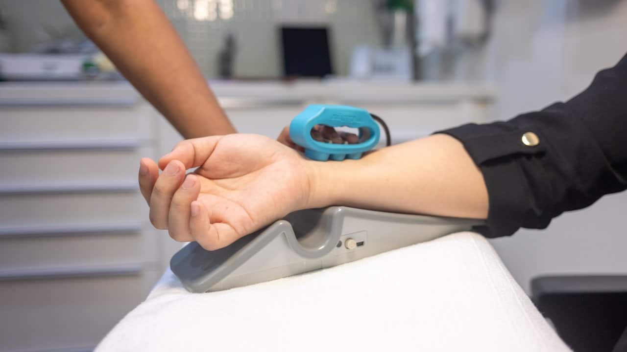Ayurvedic Constitutional Diagnostic Device Wrist Measurement Clinical Assessment - integrative healthcare treatment at Healers Clinic Dubai